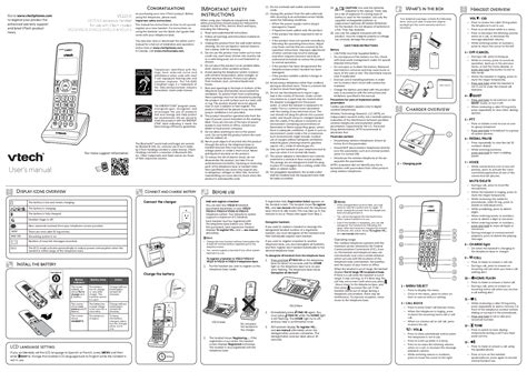 vtech phone user guide PDF