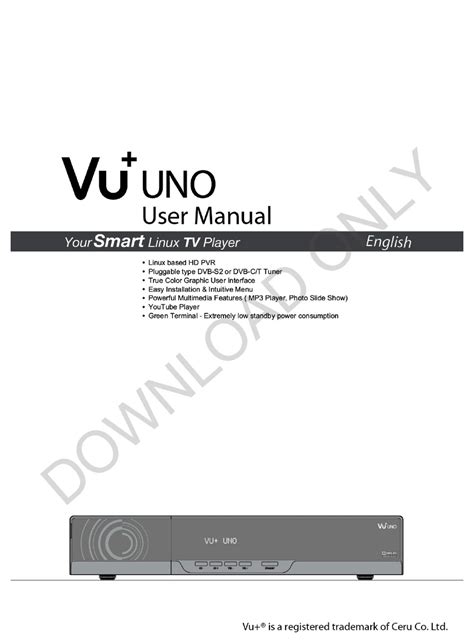 vu uno manual pdf Reader