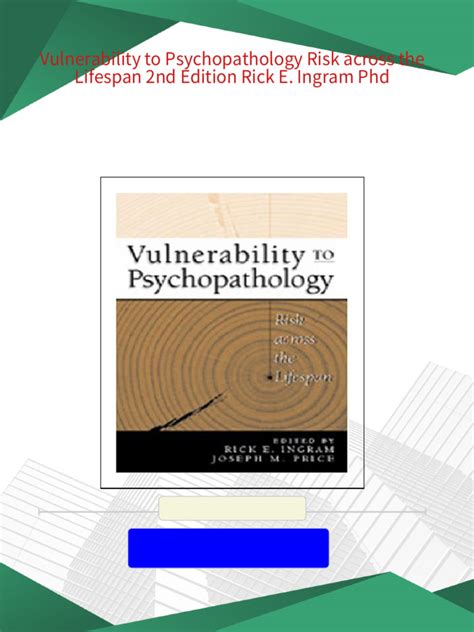 vulnerability to psychopathology risk across the lifespan Doc
