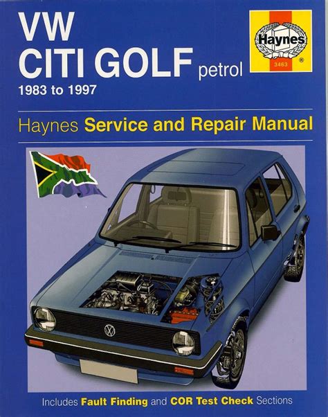 vw citi golf manual PDF