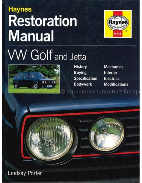 vw golf and jetta restoration manual restoration manuals PDF
