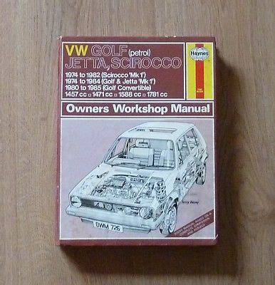 vw golf mark1 gti cabriolet workshop manual PDF