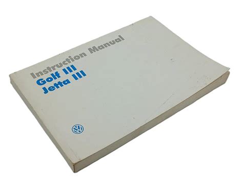 vw golf mk3 user manual Doc