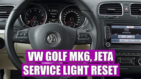 vw golf mk6 service reset Reader