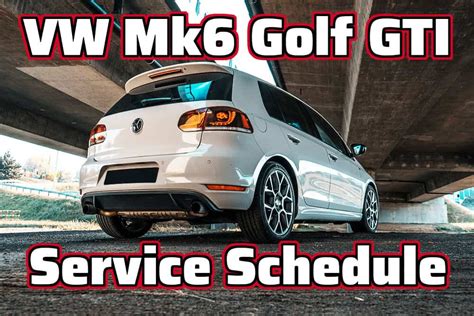 vw gti service interval PDF