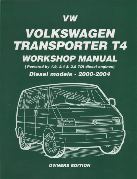 vw volkswagen transporter t4 workshop manual Reader