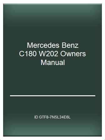 w202 owners manual pdf Reader