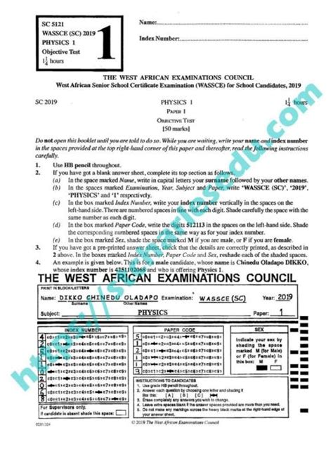 waec 2013 2014 physic question and answer Reader