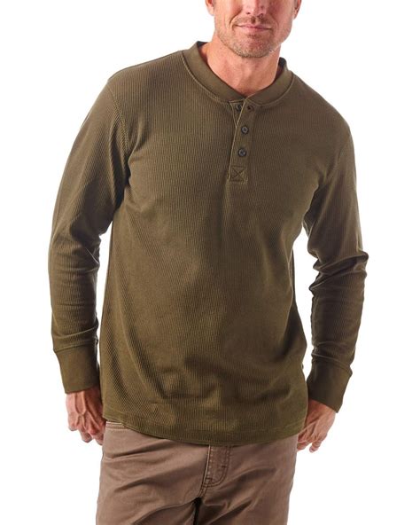 waffle henley shirt