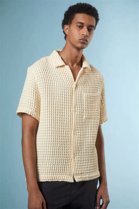 waffle texture shirt