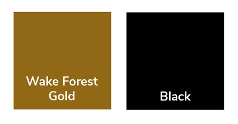 wake forest university colors