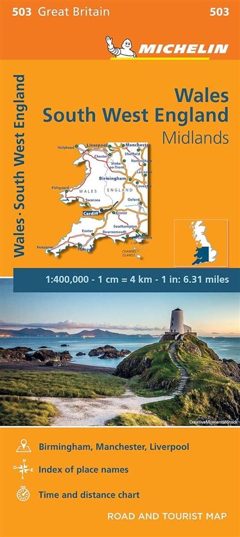 wales the midlands south west england michelin regional maps Reader