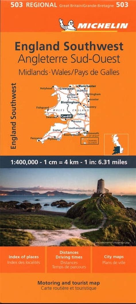 wales the midlands south west england michelin regional maps Reader