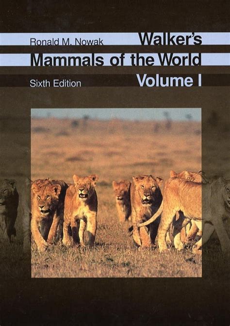 walkers mammals of the world 2 volume set PDF