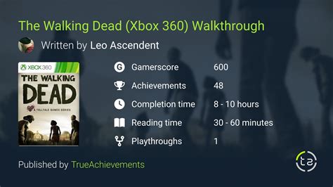 Walking Dead Xbox Game Walkthrough