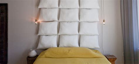 wall of pillows