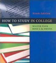 walter pauk how to study in college 11th edition pdf Doc