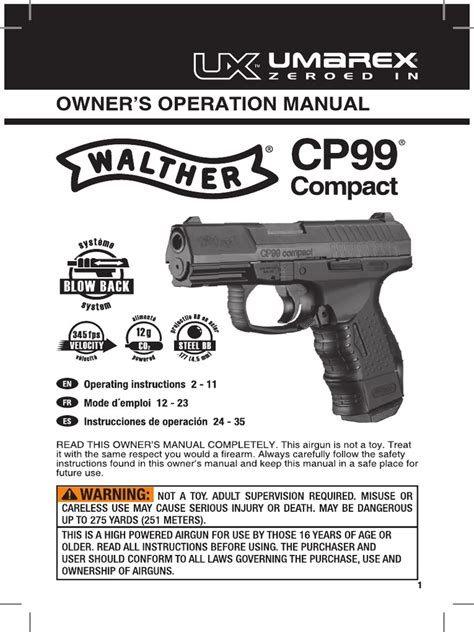 walther cp99 co2 instruction manual Reader