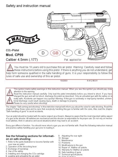 walther cp99 user manual Reader
