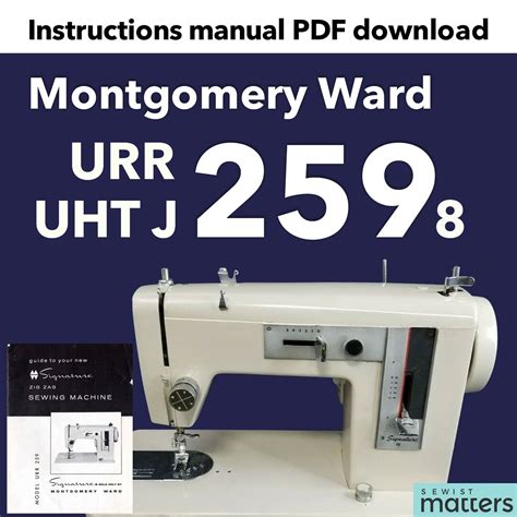 wards sewing machines user manuals modeluht j1980 PDF