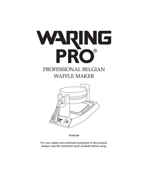 waring wmk300 owners manual Reader