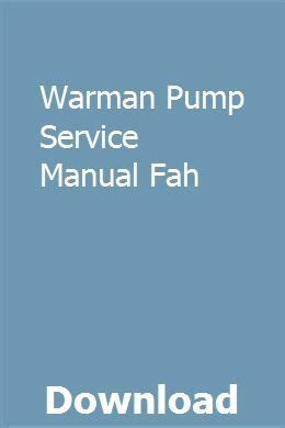 warman pump service manual Ebook Epub
