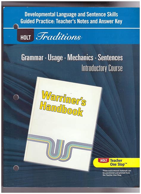 warriners high school handbook answer key Doc