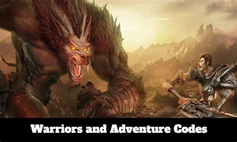 warriors and adventure codes