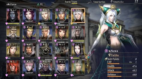 warriors orochi 4 characters