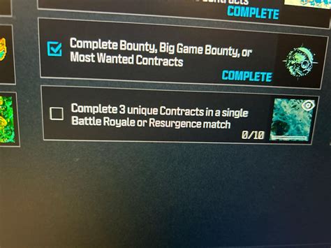 warzone unique contracts