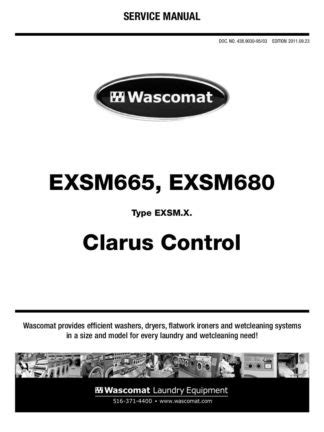 wascomat manual model exsm665s Doc