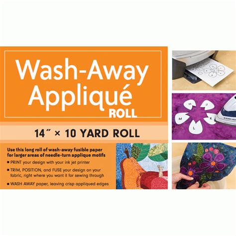 wash away applique roll 14 x 10 yard roll Epub