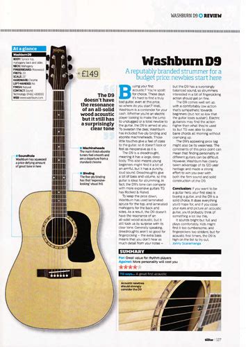 washburn d9 guitars owners manual Doc