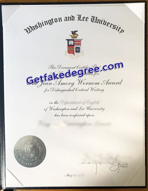 washington and lee university degrees