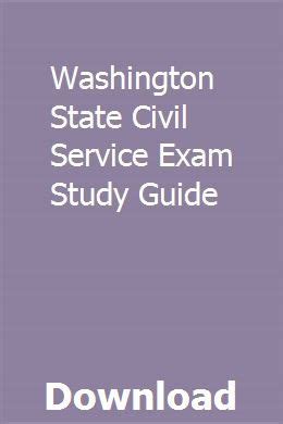 washington state civil service exam prep PDF