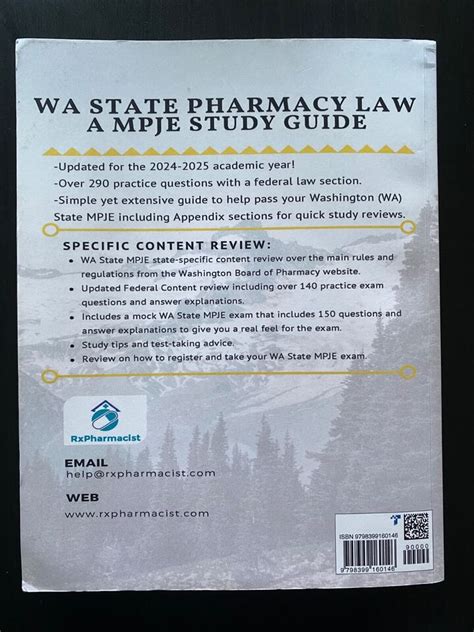 washington state pharmacy law study guide Epub