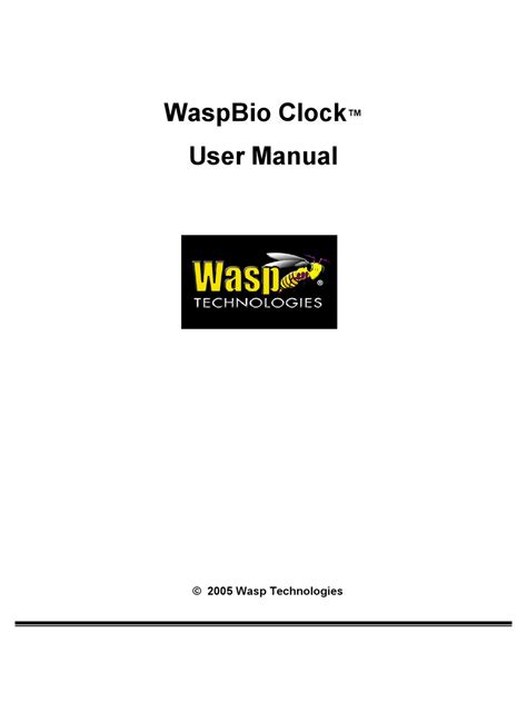 wasp b100 owners manual Doc