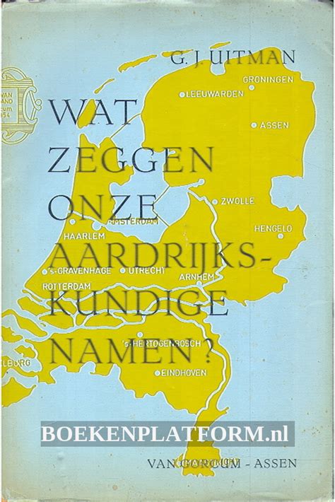 wat zeggen onze aardrijkskundige namen Epub