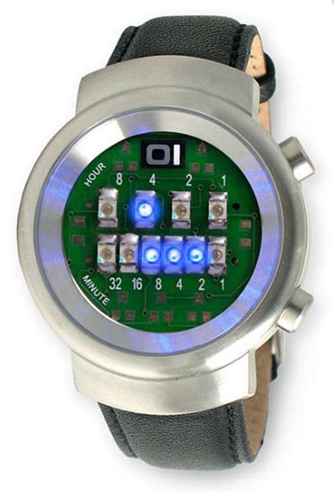 watch binary led