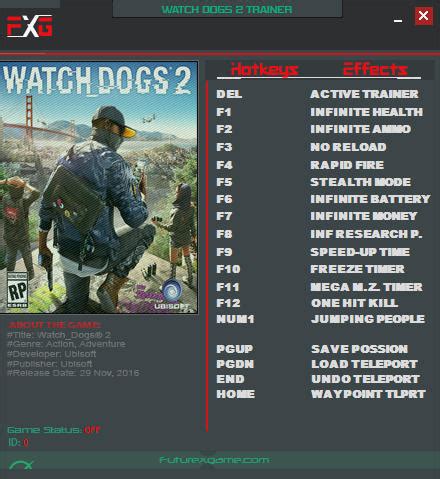 watchdog xbox one cheats