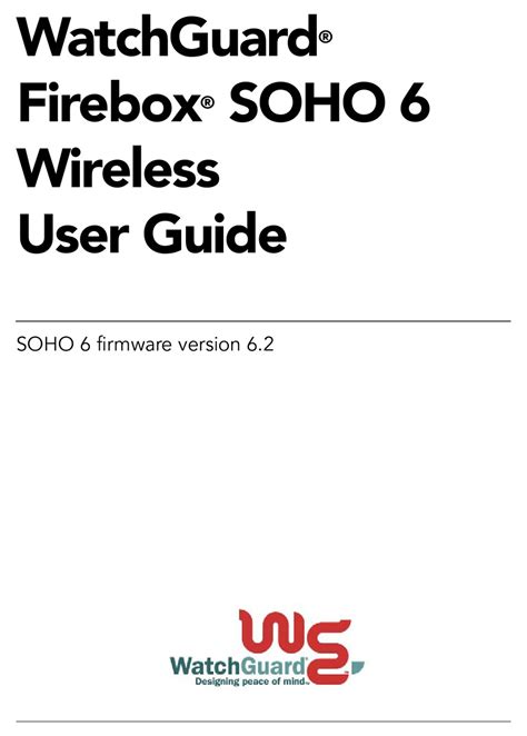 watchguard soho owners manual Epub