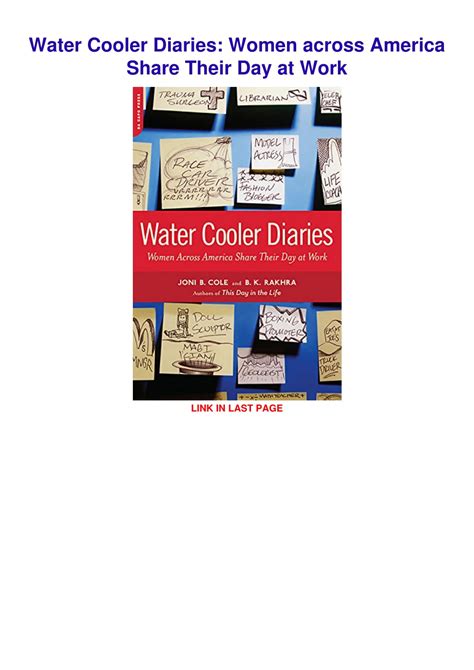 water cooler diaries women across america share their day at work Doc