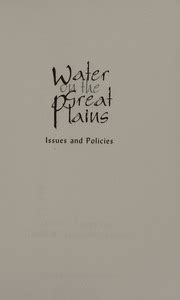 water on the great plains issues and policies Epub