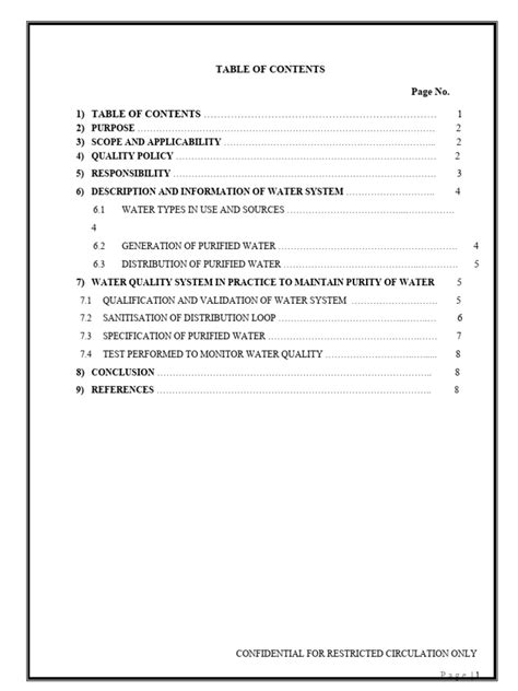 water quality manual template Doc