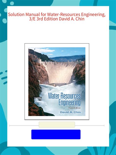 water resources engineering david chin solution manual Reader