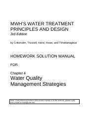 water treatment principles design solution manual Kindle Editon