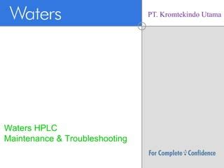 waters hplc troubleshooting pdf Kindle Editon