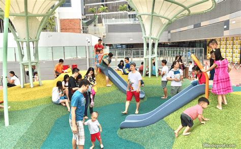 waterway point playground splash and slide at happy park