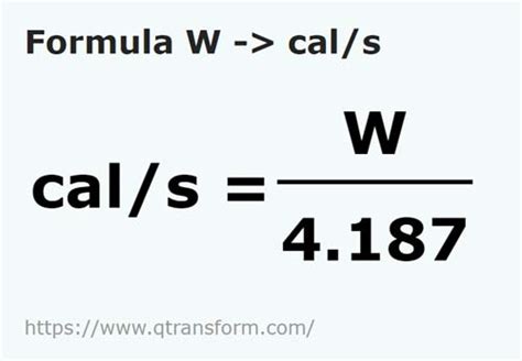 watt calories