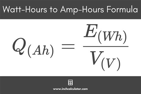 watt hour to hour conversion